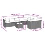 Gartensofa-Set 10-teilig mit schwarzen synthetischen Rattankissen von , Gartensets - Ref: Foro24-3250014, Preis: 634,75 €, Ra...