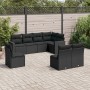 8-piece garden sofa set and black synthetic rattan cushions by , Garden sets - Ref: Foro24-3219055, Price: 482,15 €, Discount: %