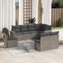 Set de sofás de jardín 8 pzas y cojines ratán sintético gris de , Conjuntos de jardín - Ref: Foro24-3219060, Precio: 503,99 €...