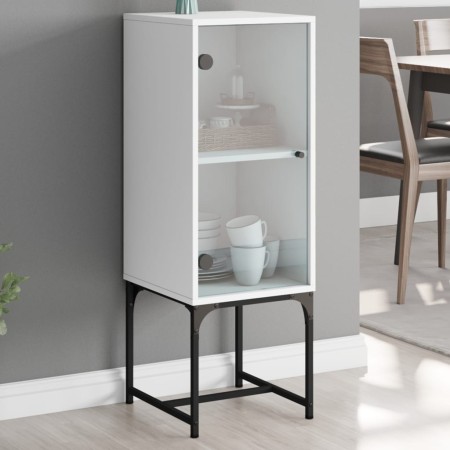 Auxiliary cabinet with white glass door 35x37x100 cm by , Sideboards - Ref: Foro24-836553, Price: 50,76 €, Discount: %