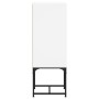 Armario auxiliar con puerta de vidrio blanco 35x37x100 cm de , Aparadores - Ref: Foro24-836553, Precio: 50,76 €, Descuento: %