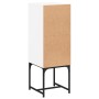 Armario auxiliar con puerta de vidrio blanco 35x37x100 cm de , Aparadores - Ref: Foro24-836553, Precio: 50,76 €, Descuento: %