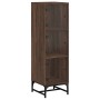 Sideboard with oak brown glass doors 35x37x120 cm by , Sideboards - Ref: Foro24-836566, Price: 68,58 €, Discount: %