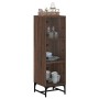 Sideboard with oak brown glass doors 35x37x120 cm by , Sideboards - Ref: Foro24-836566, Price: 68,58 €, Discount: %