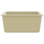 Granite kitchen sink with a beige bowl by vidaXL, Sinks - Ref: Foro24-144868, Price: 157,68 €, Discount: %