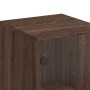 Sideboard with oak brown glass doors 35x37x120 cm by , Sideboards - Ref: Foro24-836566, Price: 68,58 €, Discount: %