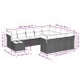 11-teiliges Gartensofa-Set und schwarze synthetische Rattankissen von , Gartensets - Ref: Foro24-3250094, Preis: 719,72 €, Ra...