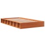 Solid wax brown pine wood bed frame 100x200 cm by , Beds and slatted bases - Ref: Foro24-844430, Price: 108,72 €, Discount: %