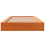 Estructura de cama madera maciza pino marrón cera 100x200 cm de , Camas y somieres - Ref: Foro24-844430, Precio: 108,99 €, De...