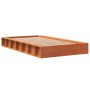 Solid wax brown pine wood bed frame 100x200 cm by , Beds and slatted bases - Ref: Foro24-844430, Price: 108,72 €, Discount: %