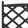 Planter with solid black fir wood trellis by , Pots and planters - Ref: Foro24-365490, Price: 76,25 €, Discount: %