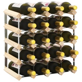 Botellero para 20 botellas de madera maciza de pino de vidaXL, Botelleros - Ref: Foro24-282469, Precio: 41,99 €, Descuento: %