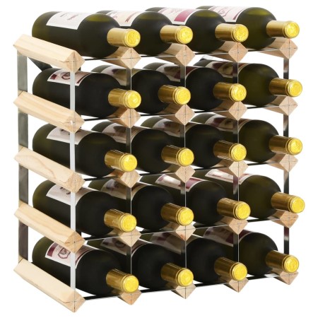 Solid pine wood wine rack for 20 bottles by vidaXL, Wine racks - Ref: Foro24-282469, Price: 44,69 €, Discount: %