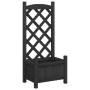 Jardinera con enrejado madera maciza de abeto negro de , Maceteros y jardineras - Ref: Foro24-365484, Precio: 39,40 €, Descue...