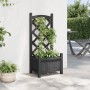 Jardinera con enrejado madera maciza de abeto negro de , Maceteros y jardineras - Ref: Foro24-365484, Precio: 39,40 €, Descue...