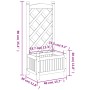 Pflanzgefäß mit Gitter aus massivem schwarzem Tannenholz von , Töpfe und Pflanzgefäße - Ref: Foro24-365484, Preis: 39,40 €, R...