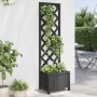 Jardinera con enrejado madera maciza de abeto negro de , Maceteros y jardineras - Ref: Foro24-365478, Precio: 63,73 €, Descue...