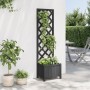 Jardinera con enrejado madera maciza de abeto negro de , Maceteros y jardineras - Ref: Foro24-365478, Precio: 63,73 €, Descue...