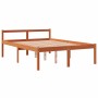 Cama para mayores madera maciza de pino marrón cera 140x190 cm de , Camas y somieres - Ref: Foro24-844154, Precio: 127,07 €, ...