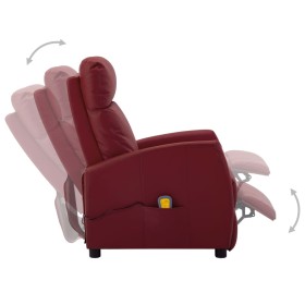 Roter Massagesessel aus Kunstleder von , Elektrische Massagesessel - Ref: Foro24-289727, Preis: 188,99 €, Rabatt: %