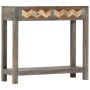 Mesa consola de madera maciza de mango gris 86x30x76 cm de vidaXL, Mesas auxiliares - Ref: Foro24-282737, Precio: 158,75 €, D...