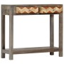 Mesa consola de madera maciza de mango gris 86x30x76 cm de vidaXL, Mesas auxiliares - Ref: Foro24-282737, Precio: 158,75 €, D...