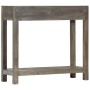 Mesa consola de madera maciza de mango gris 86x30x76 cm de vidaXL, Mesas auxiliares - Ref: Foro24-282737, Precio: 158,75 €, D...