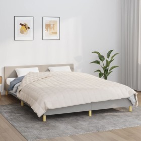 Weighted blanket light cream fabric 220x235 cm 11 kg by , Blankets - Ref: Foro24-350764, Price: 83,16 €, Discount: %