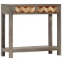 Mesa consola de madera maciza de mango gris 86x30x76 cm de vidaXL, Mesas auxiliares - Ref: Foro24-282737, Precio: 158,75 €, D...