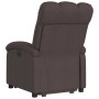 Sillón reclinable elevable tela marrón oscuro de , Sillones - Ref: Foro24-3204097, Precio: 270,22 €, Descuento: %