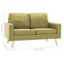 2-Sitzer-Sofa aus grünem Stoff von , Sofas - Ref: Foro24-288708, Preis: 255,85 €, Rabatt: %