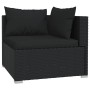 Set de muebles de jardín 9 pzas y cojines ratán sintético negro de , Conjuntos de jardín - Ref: Foro24-3102408, Precio: 809,9...