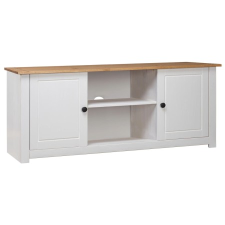 Weißer TV-Schrank aus Kiefernholz im Panama-Stil, 120 x 40 x 50 cm von vidaXL, TV-Möbel - Ref: Foro24-282672, Preis: 148,90 €...