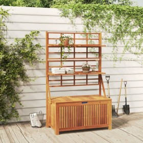 Storage box with acacia wood trellis 99x50x160 cm by , Outdoor storage boxes - Ref: Foro24-318760, Price: 281,99 €, Discount: %