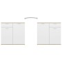 White plywood and Sonoma oak sideboard 80x36x75 cm by , Sideboards - Ref: Foro24-805775, Price: 110,82 €, Discount: %