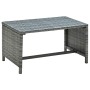 Grauer Couchtisch aus synthetischem Rattan, 70 x 40 x 38 cm von , Couchtisch - Ref: Foro24-46394, Preis: 44,71 €, Rabatt: %