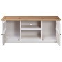 Mueble para TV madera de pino estilo Panamá blanco 120x40x50 cm de vidaXL, Muebles TV - Ref: Foro24-282672, Precio: 148,90 €,...