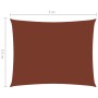 Terracotta Oxford fabric rectangular sail awning 3.5x5 m by , Umbrellas - Ref: Foro24-135380, Price: 67,55 €, Discount: %