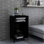 Black plywood sideboard 57x35x90 cm by , Sideboards - Ref: Foro24-806131, Price: 60,99 €, Discount: %