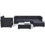 Set muebles de jardín y cojines 6 piezas ratán sintético negro de , Conjuntos de jardín - Ref: Foro24-42102, Precio: 741,06 €...