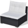 Set muebles de jardín y cojines 6 piezas ratán sintético negro de , Conjuntos de jardín - Ref: Foro24-42102, Precio: 741,06 €...