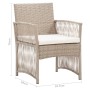 Sillones de jardín con cojines 2 unidades ratán sintético beige de , Sillas de jardín - Ref: Foro24-46440, Precio: 138,47 €, ...