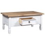 Mesa de centro Corona Range pino mexicano blanco 100x55x45 cm de vidaXL, Mesas de centro - Ref: Foro24-282626, Precio: 123,88...