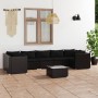 8-teiliges Gartenmöbel-Set und Kissen aus synthetischem Rattan schwarz von , Gartensets - Ref: Foro24-3101960, Preis: 834,96 ...