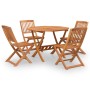 5-teiliges Garten-Esszimmerset aus massivem Akazienholz von , Gartensets - Ref: Foro24-3152902, Preis: 292,82 €, Rabatt: %