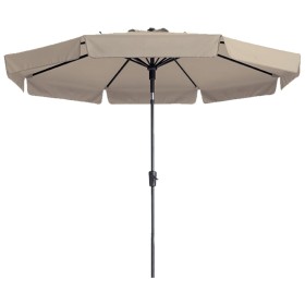 Madison Flores Luxe round umbrella 300 cm ecru by , Umbrellas - Ref: Foro24-418779, Price: 172,99 €, Discount: %