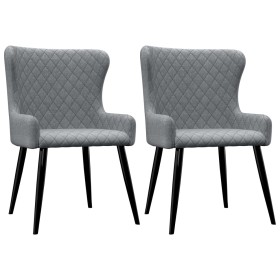 Swivel dining chairs 2 units light gray fabric by vidaXL, dining chairs - Ref: Foro24-282515, Price: 157,98 €, Discount: %