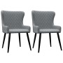 Swivel dining chairs 2 units light gray fabric by vidaXL, dining chairs - Ref: Foro24-282515, Price: 157,98 €, Discount: %