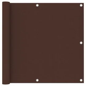 Toldo para balcón tela oxford marrón 90x600 cm de , Sombrillas - Ref: Foro24-135075, Precio: 28,88 €, Descuento: %