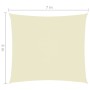 Cream Oxford fabric rectangular sail awning 6x7 m by , Umbrellas - Ref: Foro24-135222, Price: 116,00 €, Discount: %